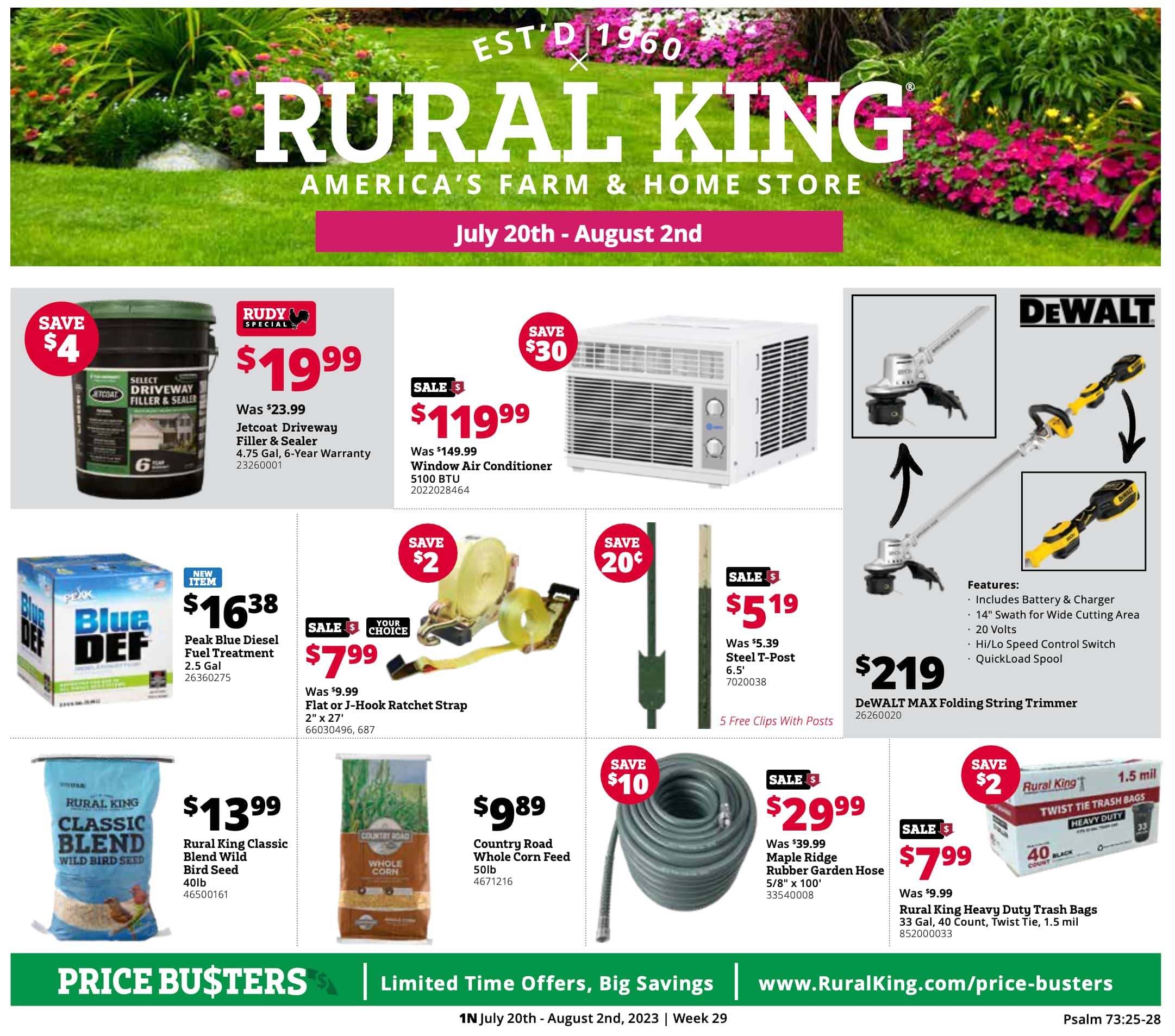 Rural King ad for this week Preview for July 20 - August 2, 2023