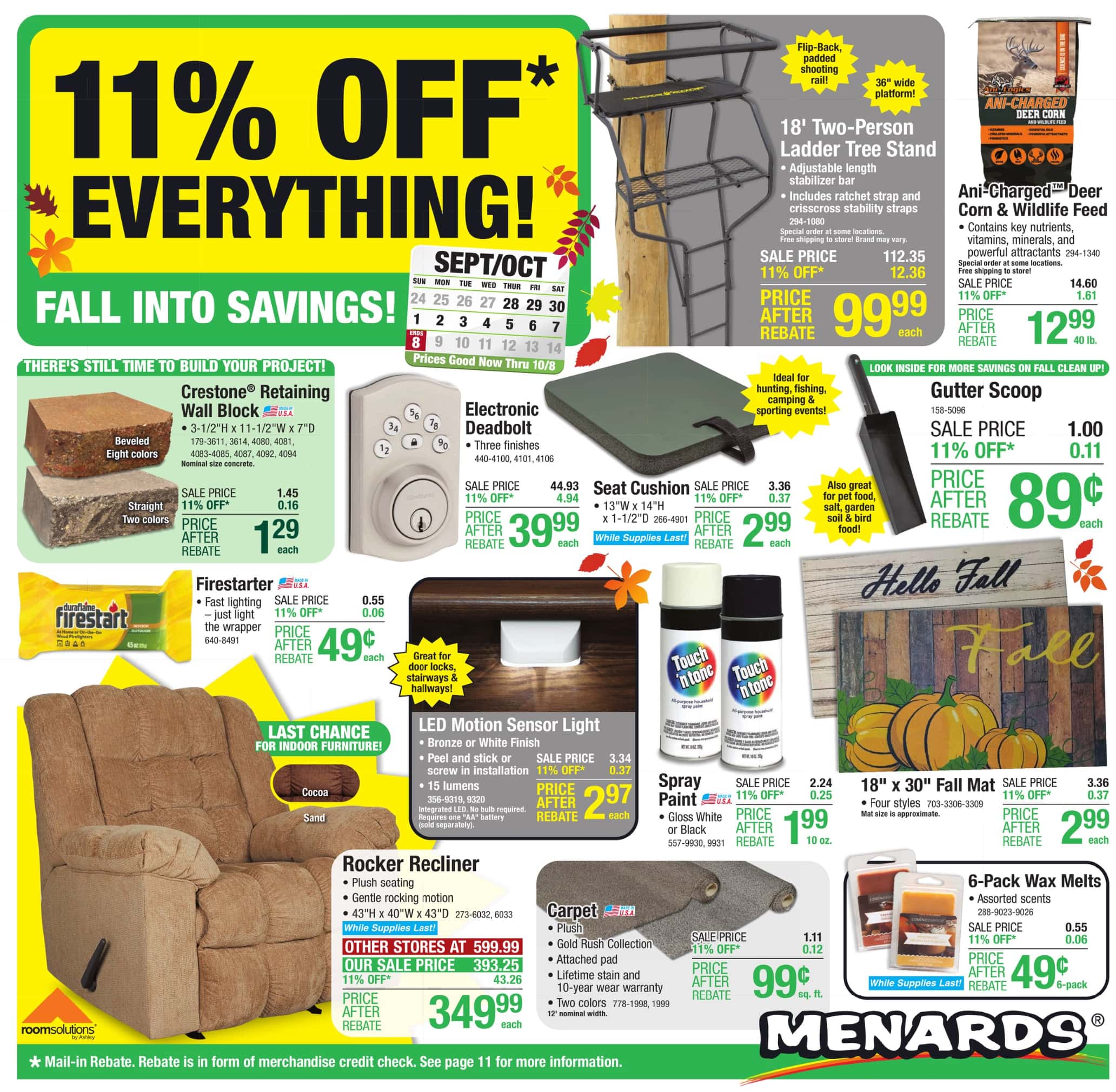 Menards Weekly Ad Preview for September 28 - October 8, 2023