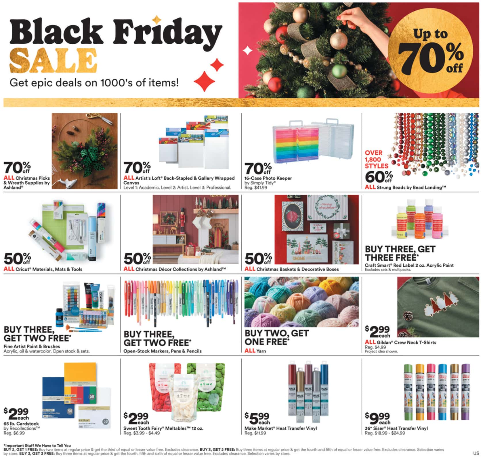 Michaels Weekly Ad Preview for December 3 - 9, 2023 Black Friday
