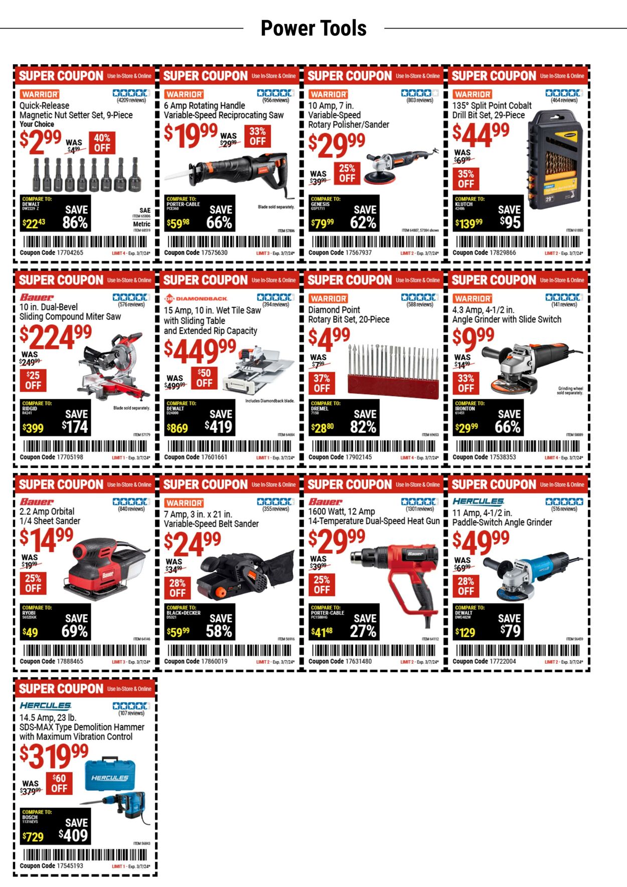 Harbor Freight Weekly Ad March 4 - 10, 2024