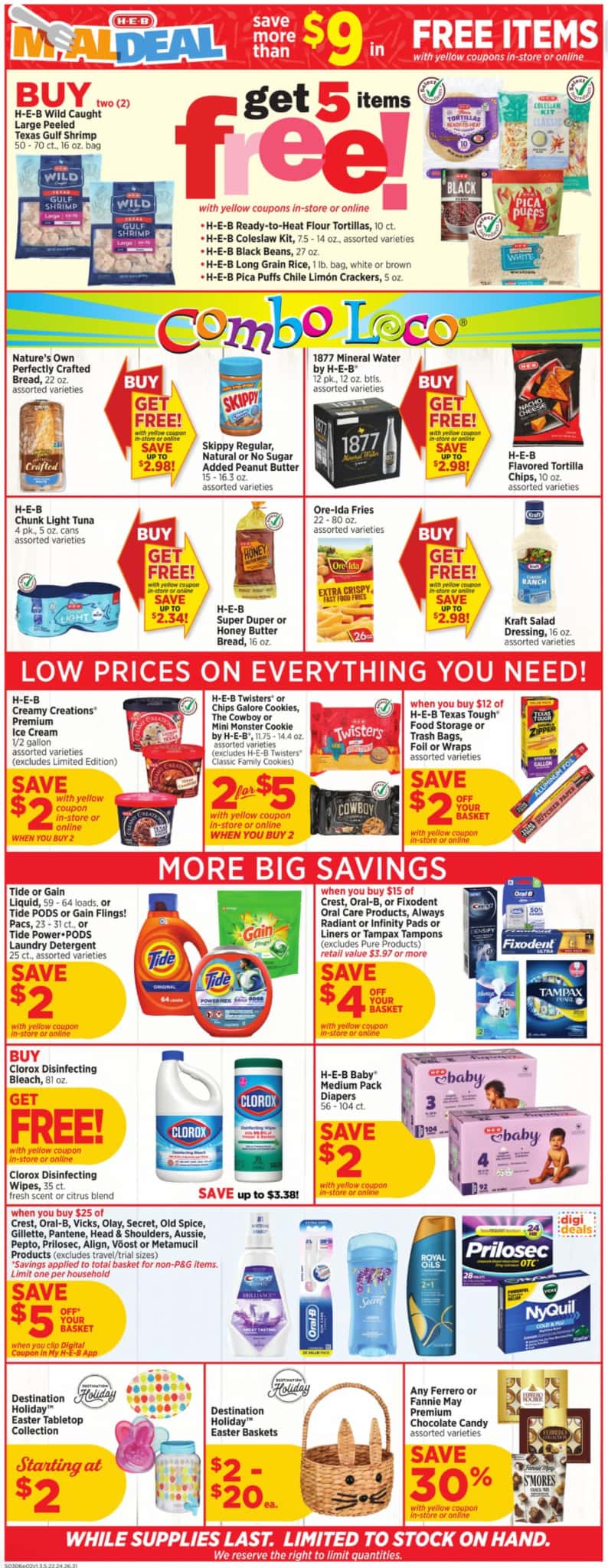 HEB Weekly Ad Preview for March 27 - April 2, 2024